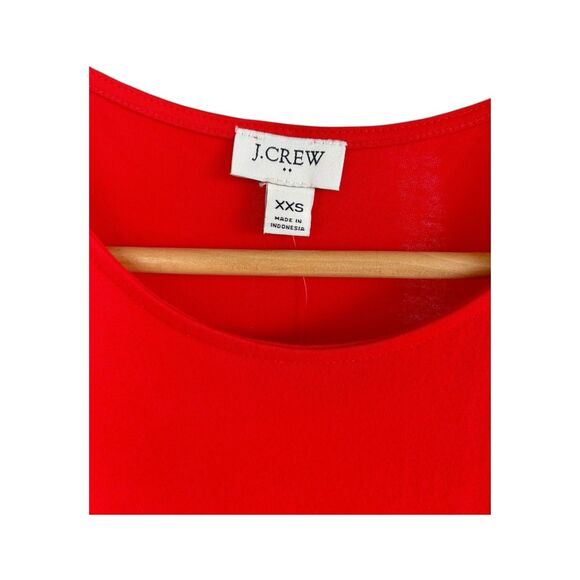 J.Crew Red Tiered Maxi Dress Womens XXS Sleeveless Peplum Sundress NWT - Picture 4 of 8